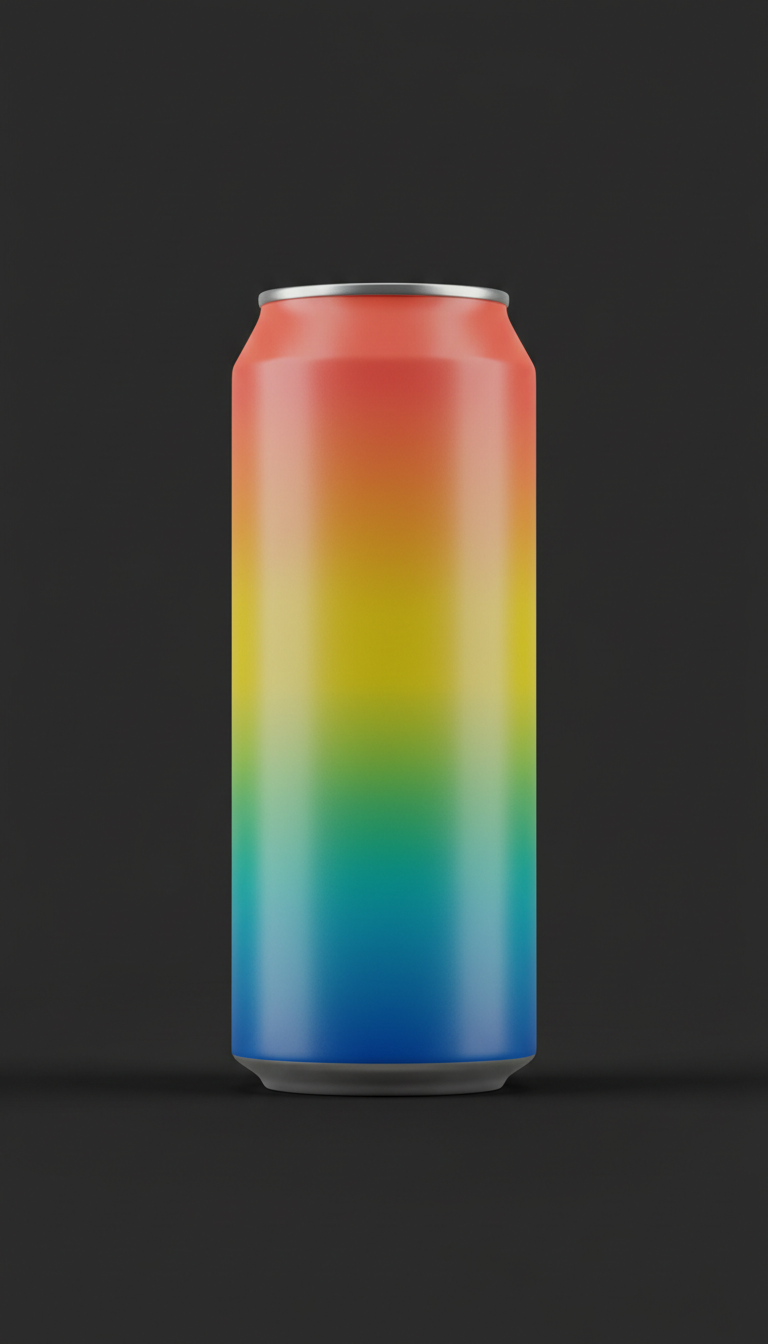 Electric Coral Focus Drink Can