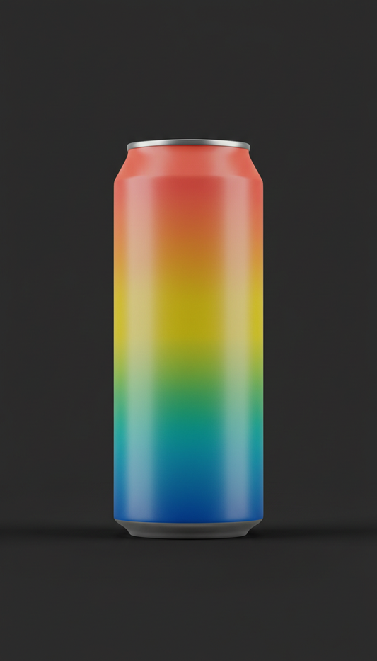 Electric Coral Focus Drink Can