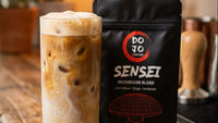 DOJO Xpresso Sensei mushroom blend prepared as a latte